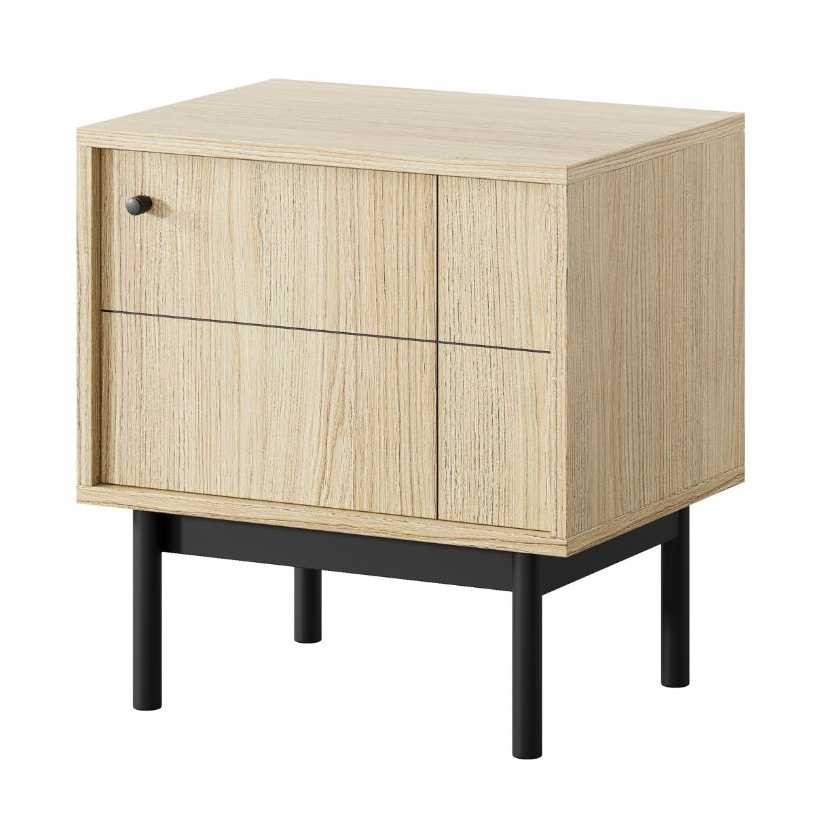 S54 Japandi naktinis staliukas, ąžuolo linea