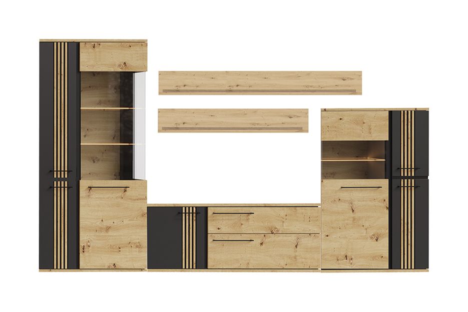 Žema palėpės vitrina Molto juoda ML2a — изображение 7