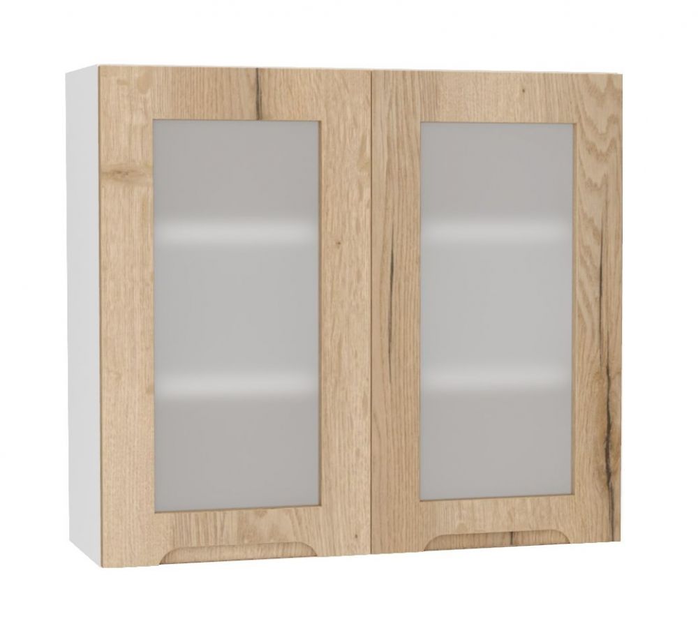 Sieninė spintelė 80 cm vitrina WS80 Zoya