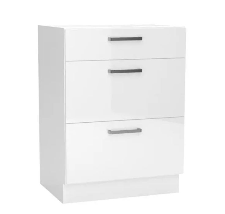 60 cm apatinė spintelė su stalčiais Vita D60S/3