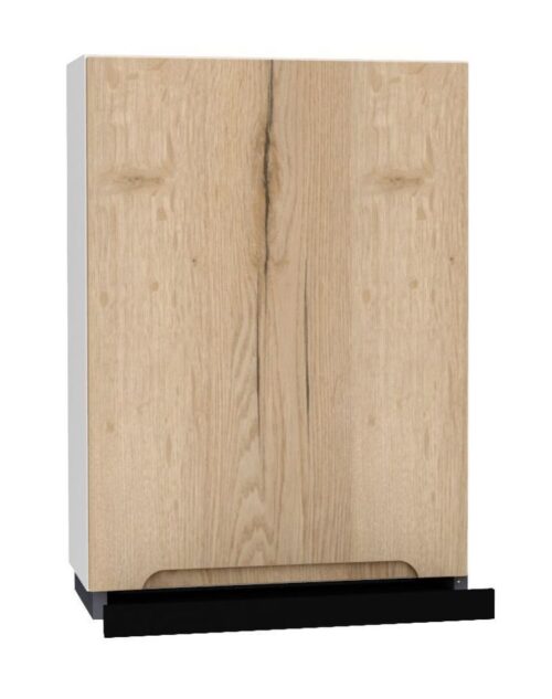 Pakabinama spintelė 60 cm su juodu gaubtu W60/88 SLIM P/L Zoya