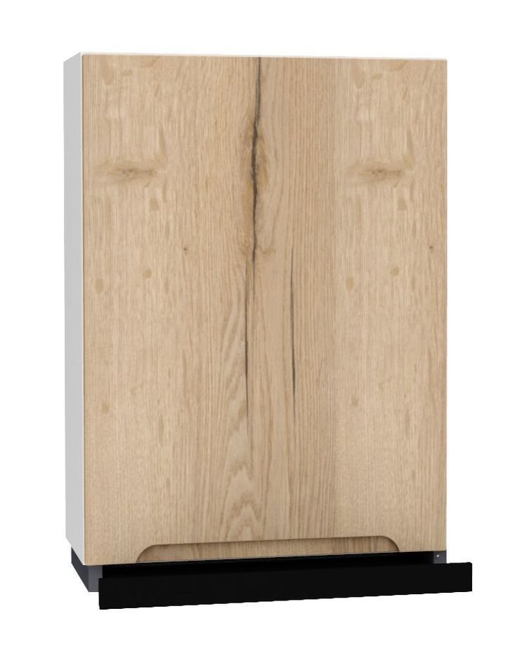 Pakabinama spintelė 60 cm su juodu gaubtu W60/88 SLIM P/L Zoya