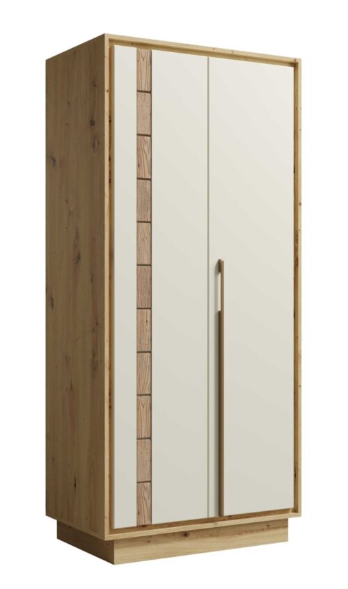 Keks K1 kašmyro dviejų durų spinta su bėgeliu