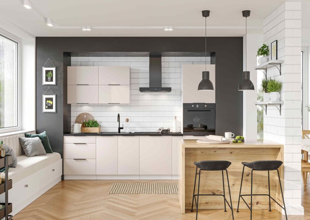 Virtuvės baldų komplektas 275 cm Sonja virtuvė