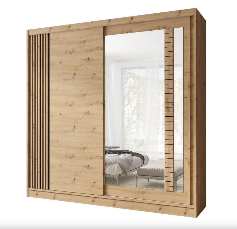 Lofto stiliaus spinta su grotelėmis 200 cm Artiz