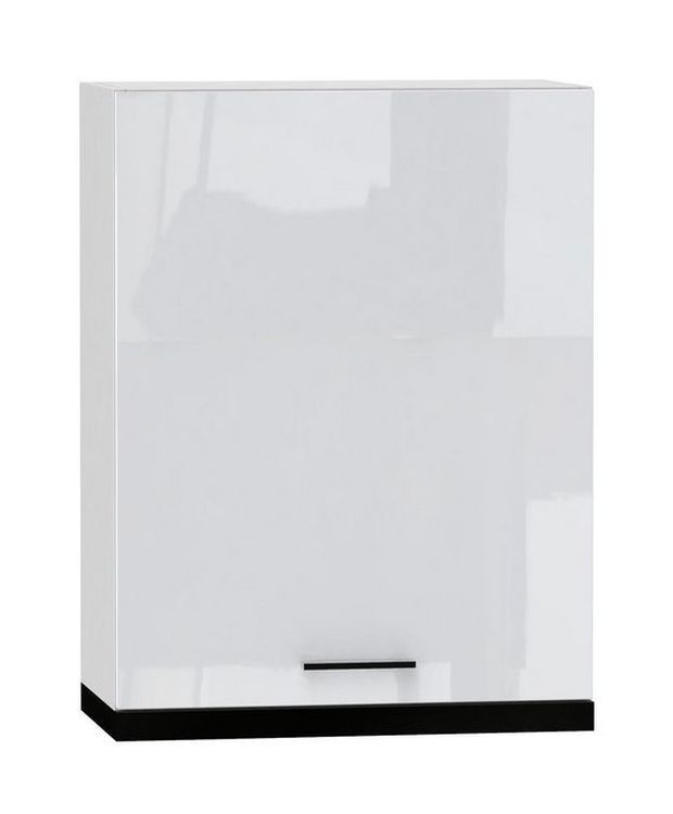 Pakabinama spintelė 60 cm su sidabriniu gaubtu W60/88 SLIM R/L Oscar