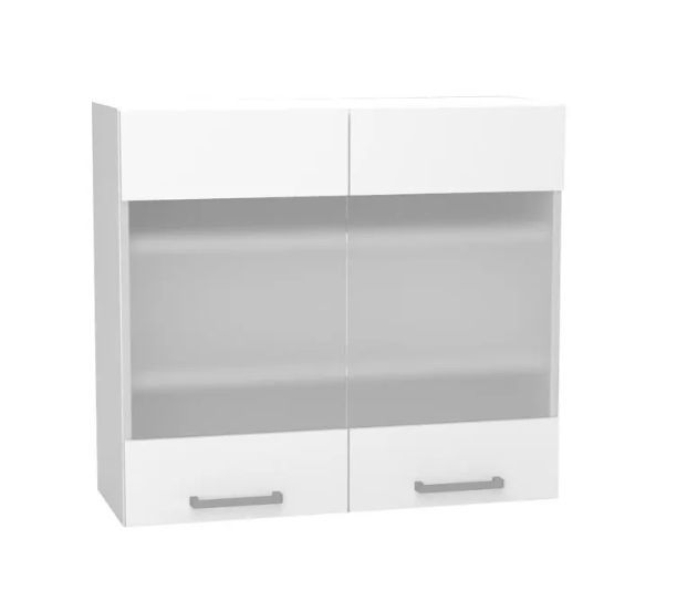 Viršutinė spintelė 80 cm Vita WS80N vitrina - 2 fasadai