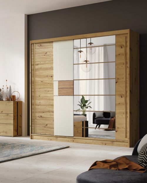 Kašmyro stumdoma spinta su veidrodžiu Avantgarde AV2-200 cm