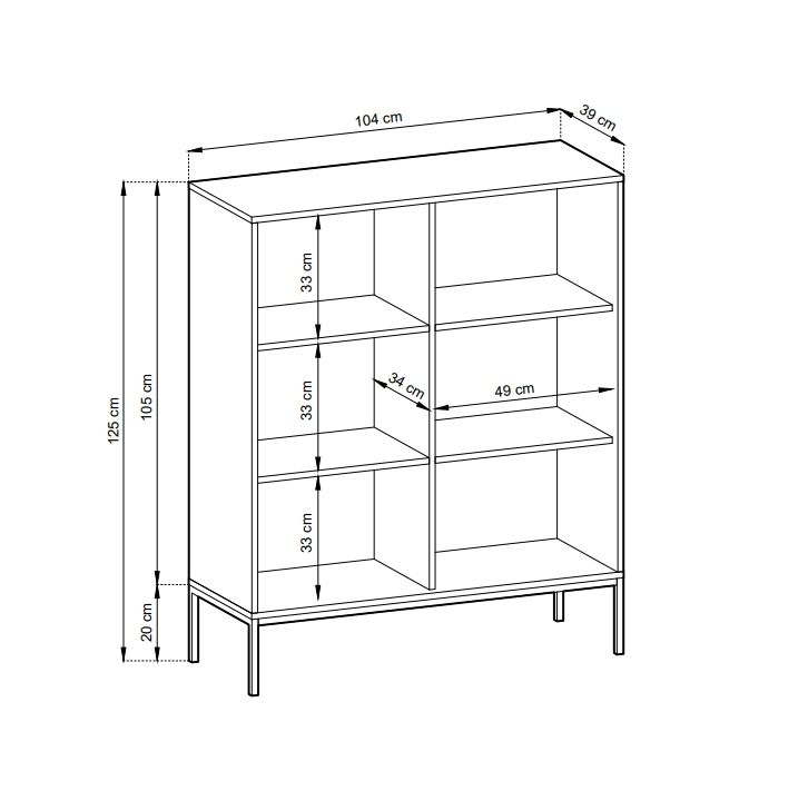 Nova K-104 balta komoda — изображение 4