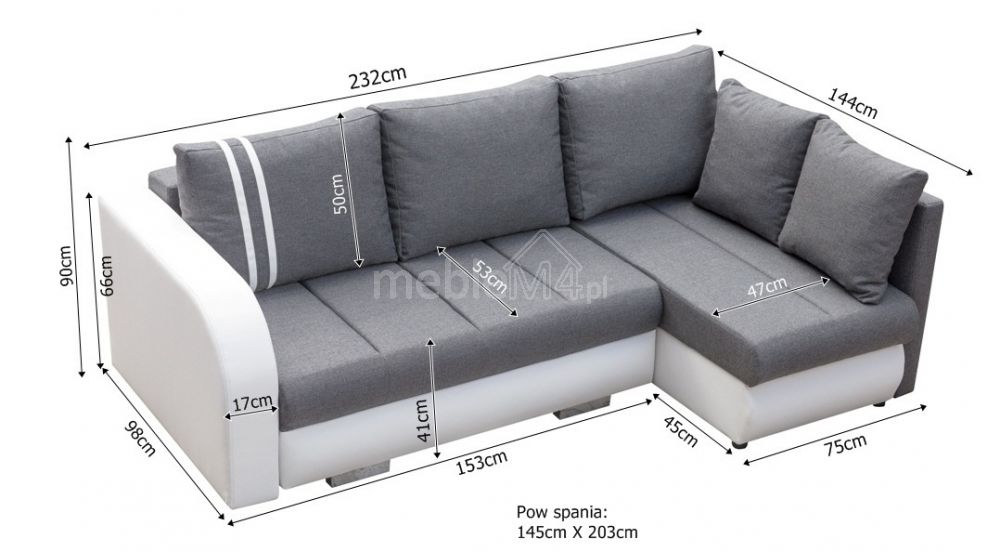 R-City Gr0 sulankstoma kampinė sofa - Paveikslėlis 7