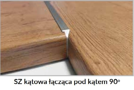 Kampinė juostelė stalviršių sujungimui 90 laipsnių kampu