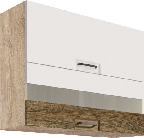 Viršutinė spintelė 90 cm vitrina Favorit Ribbeck FR-42G