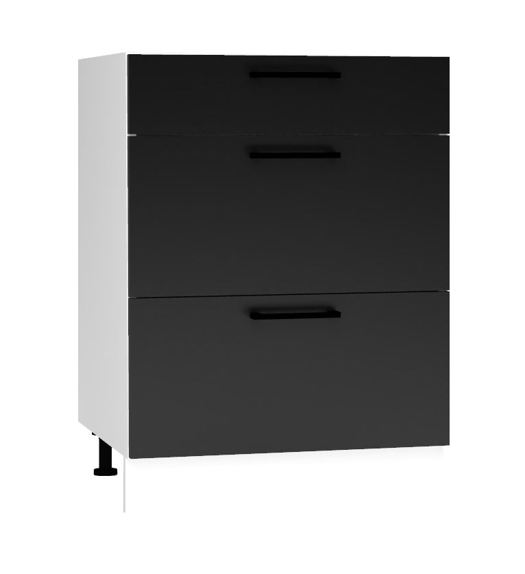 Apatinė spintelė su 60 cm stalčiais Denis D60S/3