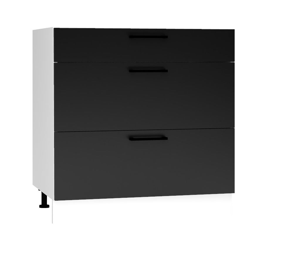 Apatinė spintelė su 80 cm stalčiais Denis D80S/3