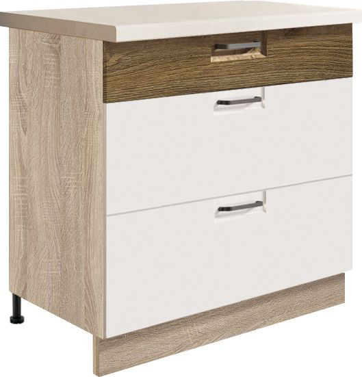 Apatinė spintelė 80 cm su stalčiais Favorit Ribbeck FR-22D