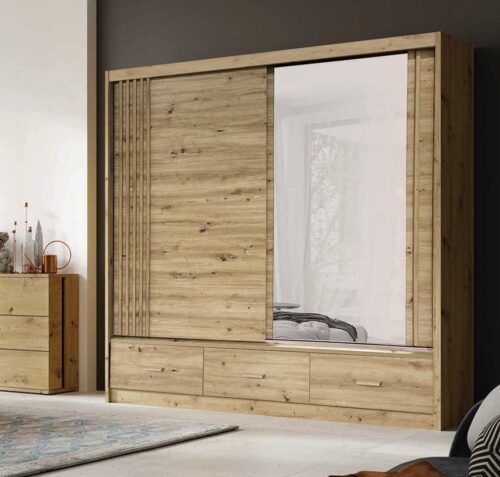 Stumdoma spinta su lamelėmis, veidrodžiu ir stalčiais, Canada CA1-200