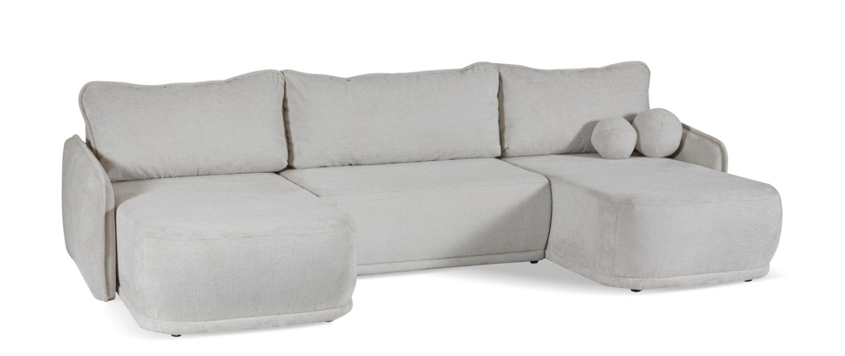 „Cloud U Gr1“ išskleidžiama kampinė sofa