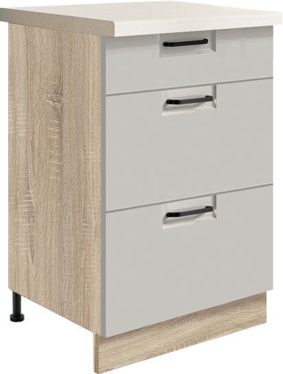 50 cm apatinė spintelė su stalčiais Favorit Latte FL-9D