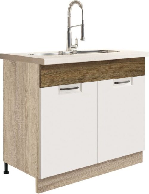 90 cm apatinė spintelė Favorit Ribbeck FR-13D kriauklei