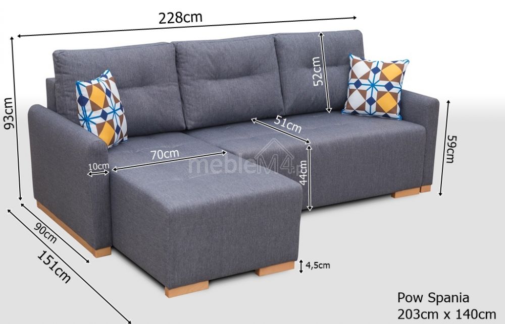 Sulankstoma kampinė sofa X1 — изображение 7