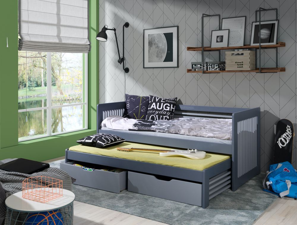 ANATOL jaunimo išskleidžiama lova dviem asmenims 90x200 cm