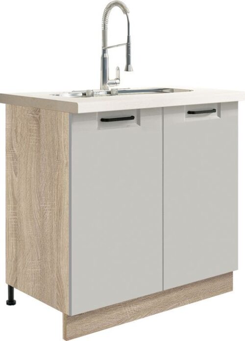 80 cm apatinė spintelė Favorit Latte FL-12D kriauklei