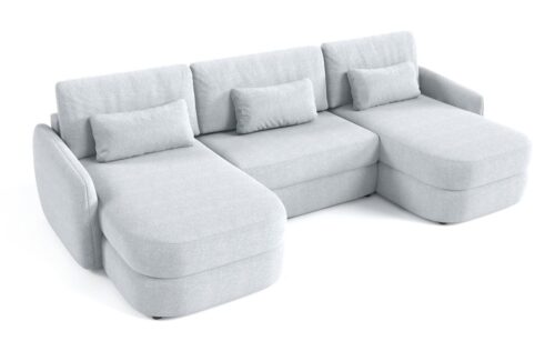 Kamodo U išskleidžiama kampinė sofa