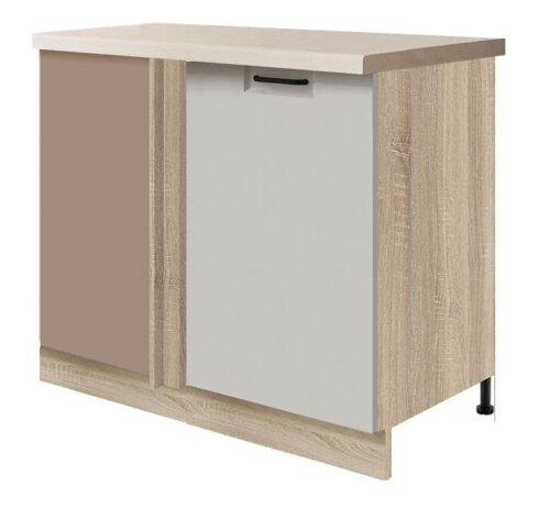Apatinė kampinė spintelė 110/60 cm Favorit Latte FL-25DP