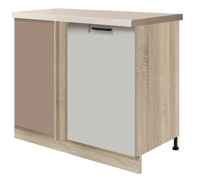Apatinė kampinė spintelė 110/60 cm Favorit Latte FL-25DP