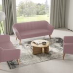 Apmuštas poilsio komplektas 3+2+1 Juostelės Gr2