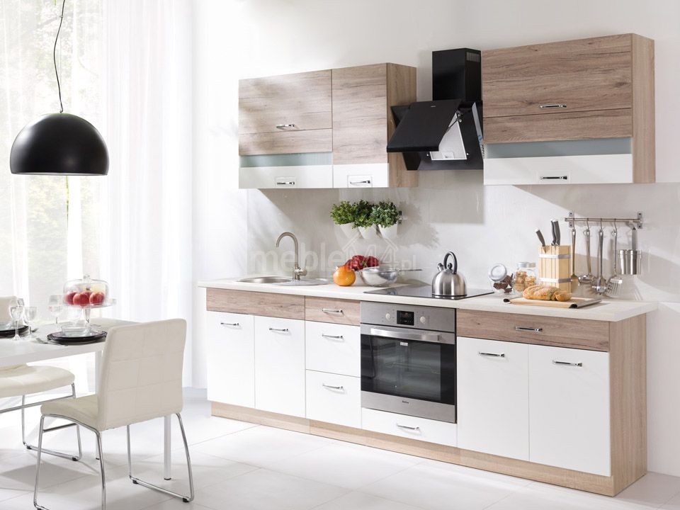 Econo virtuvės komplektas C 260 cm be stalviršio