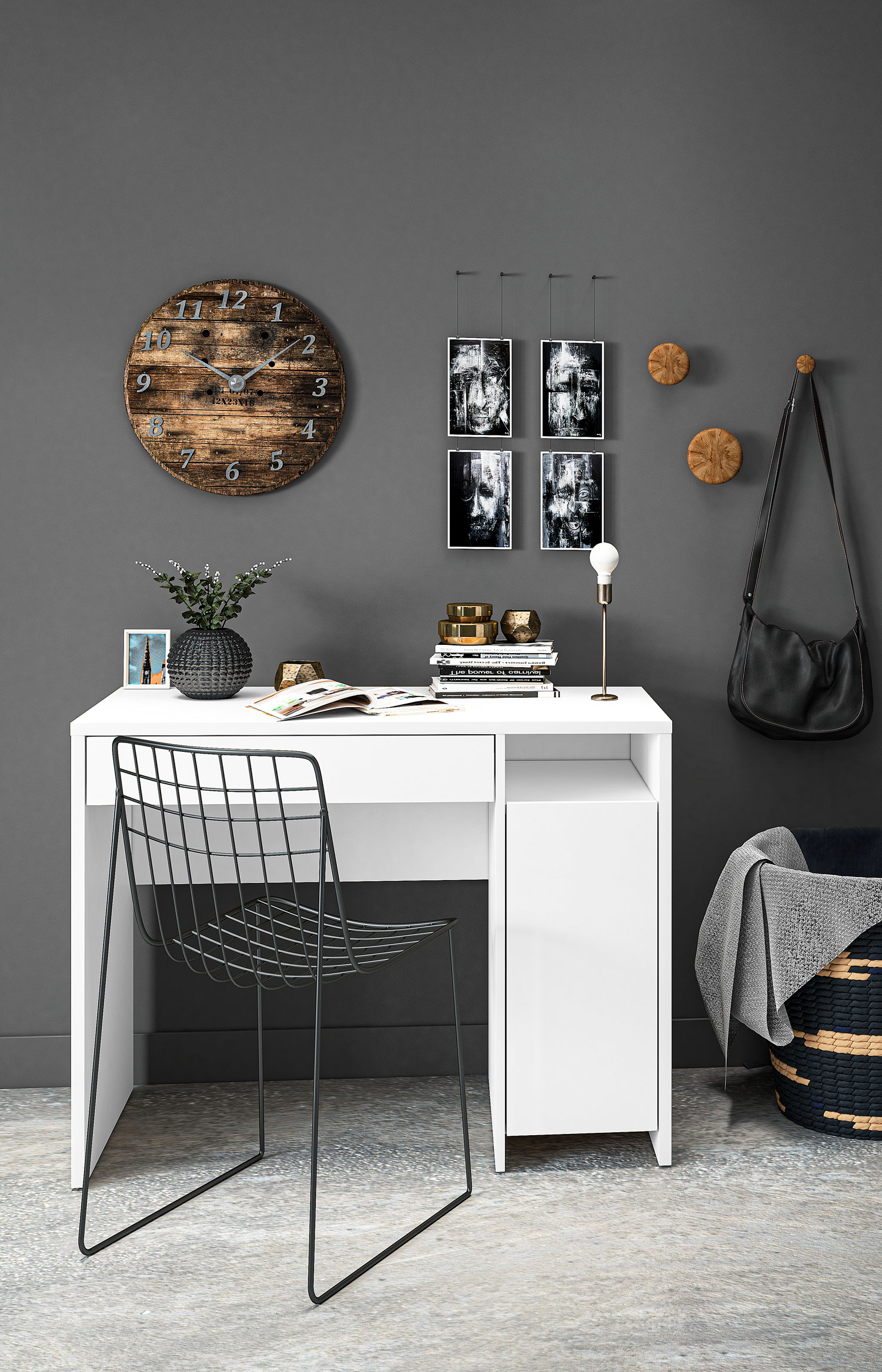 Kendo 02 - baltas - rašomasis stalas — изображение 9