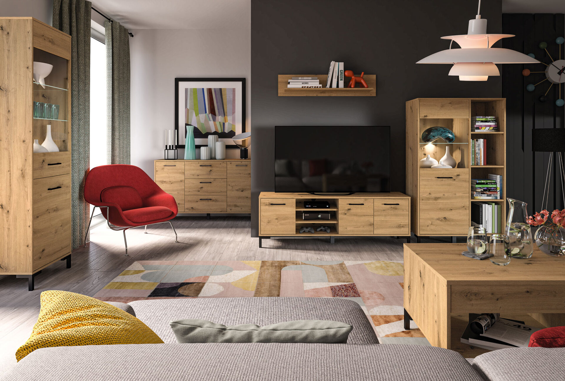 Nevio 23 Artisan Oak - Rašomasis stalas — изображение 6