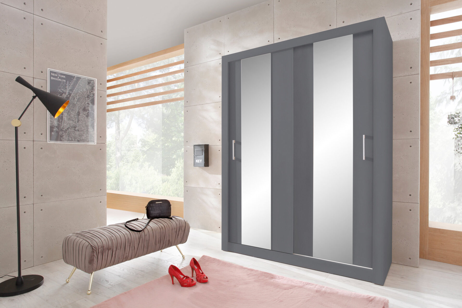 Spinta DUCA III 160 antracito spalvos