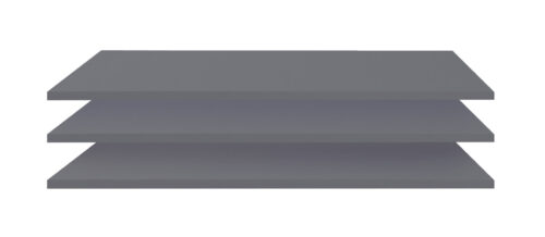 Lentynos DUCA I spintai (3 vnt.) antracito spalvos