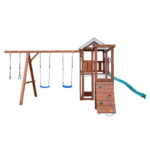 MARCEL žaidimų aikštelė (MO312) antracito spalvos eglė + balta