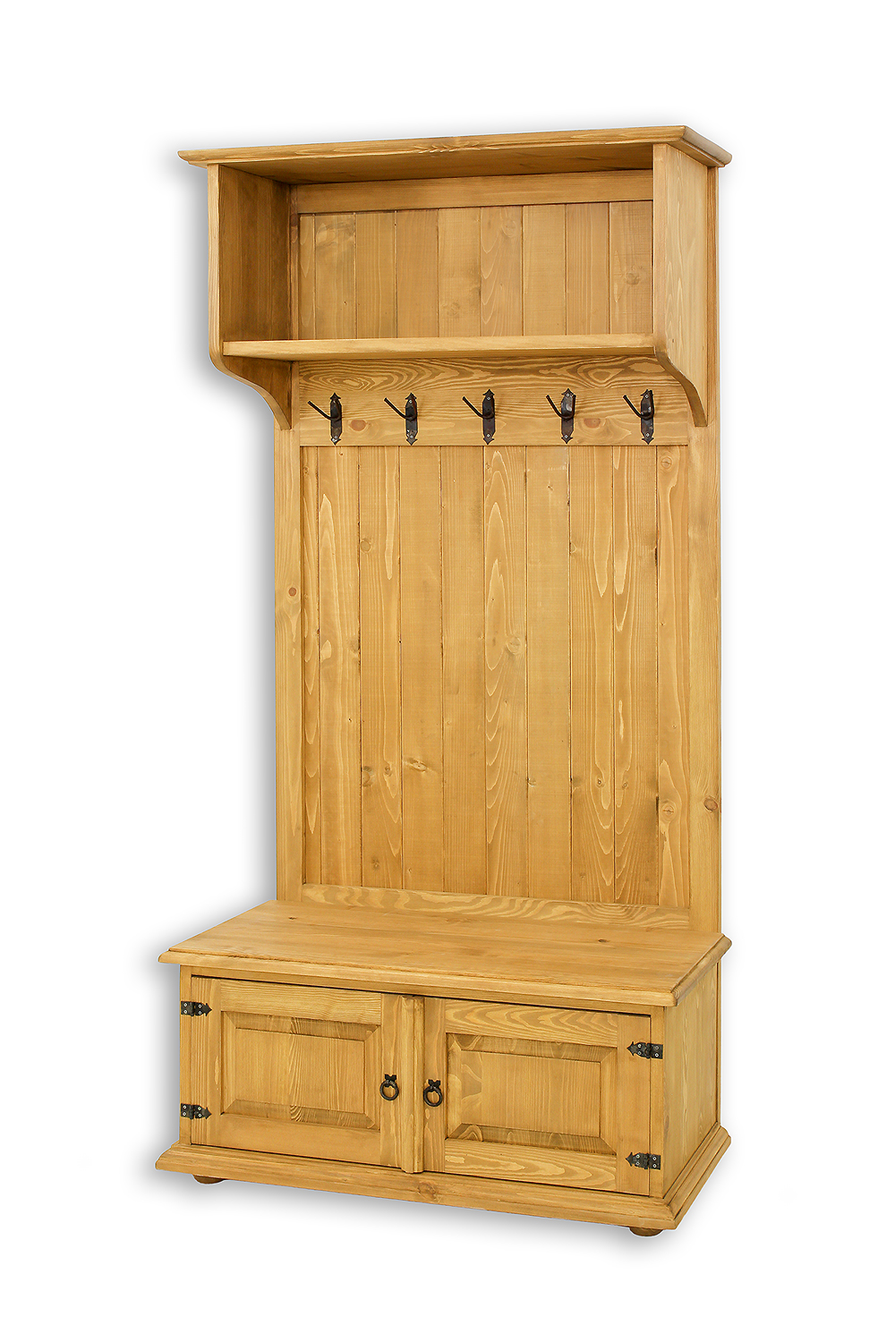 Pušinė spinta RUSTIKAL GR700 pušis šviesus vaškas