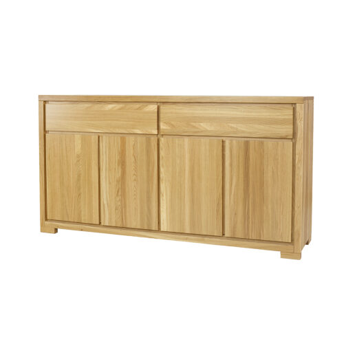 Ąžuolinė komoda CLASSIC KD357 kakavos spalvos ąžuolas