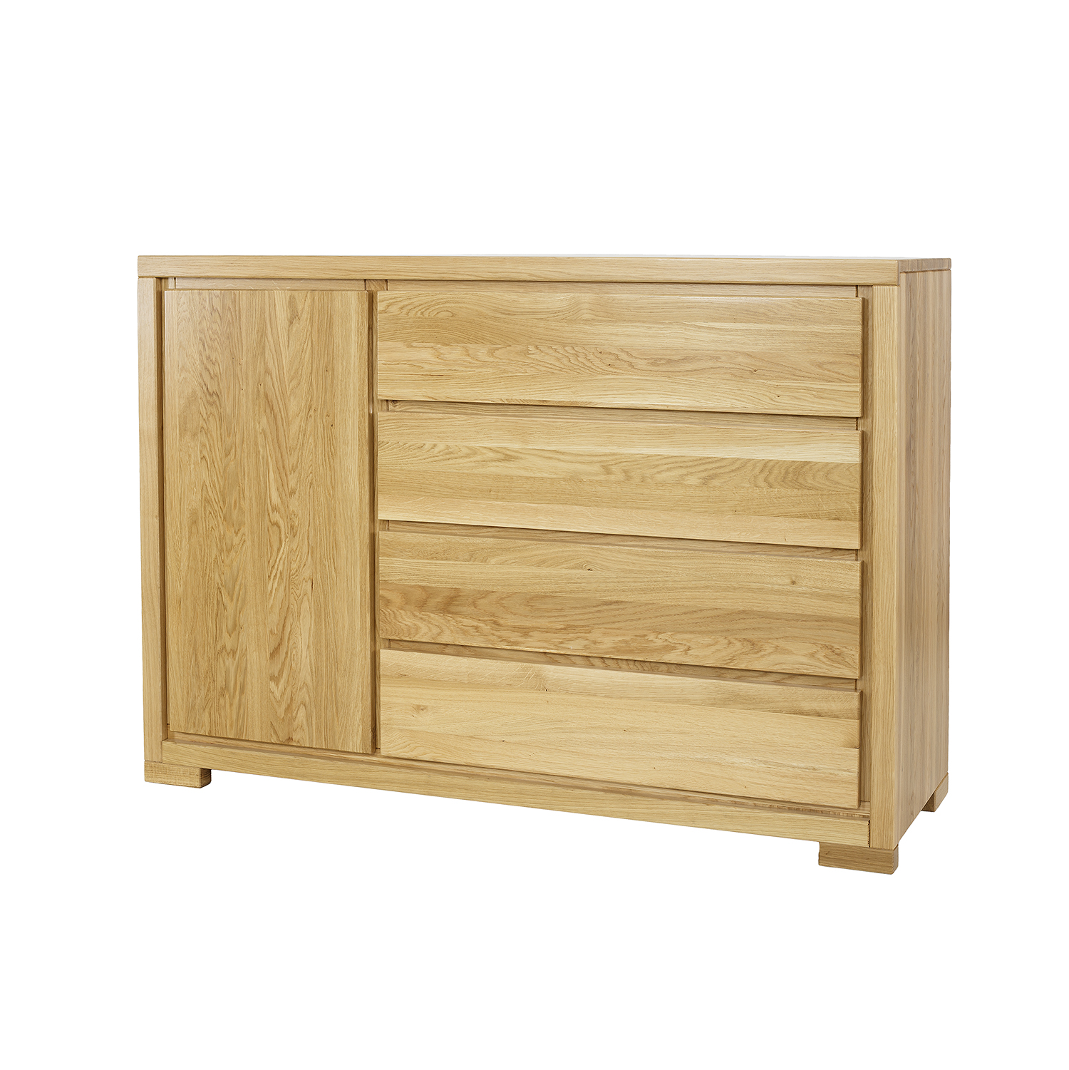 Ąžuolinė komoda CLASSIC KD358 tamsaus ąžuolo spalvos