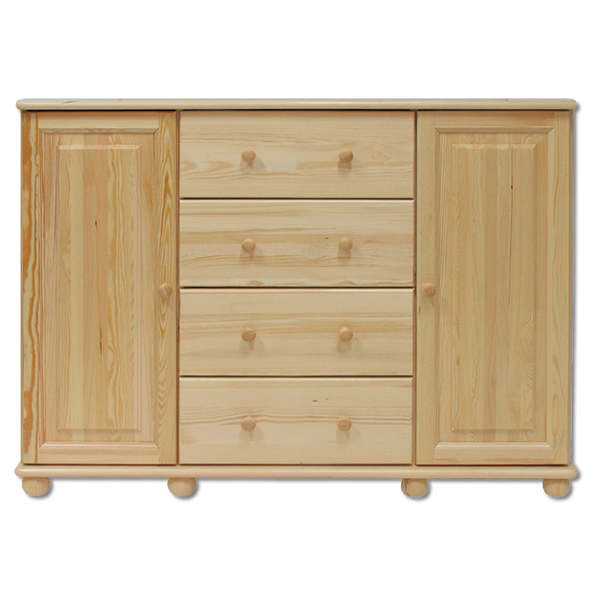 CORSICA KD120 pušies komoda, pušis ir ąžuolas