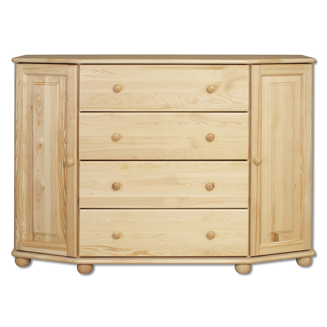 CORSICA KD132 pušies komoda, pušis ąžuolas