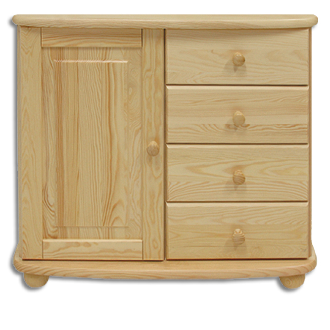 Pušinė komoda MUGO KD140 pušis ąžuolas