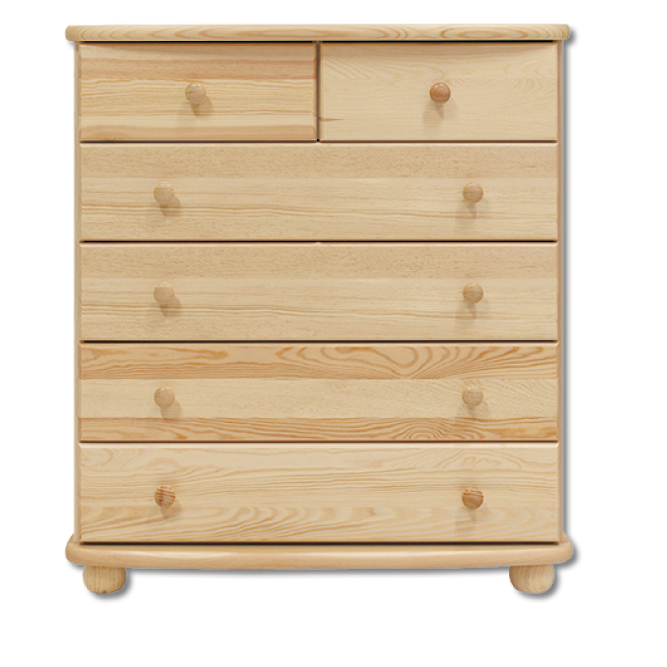 Pušinė komoda MUGO KD154, pušis, ąžuolas