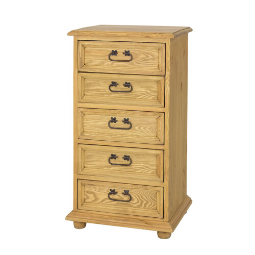 Pušinė komoda RUSTIKAL KD817 pušis, skaidrus vaškas