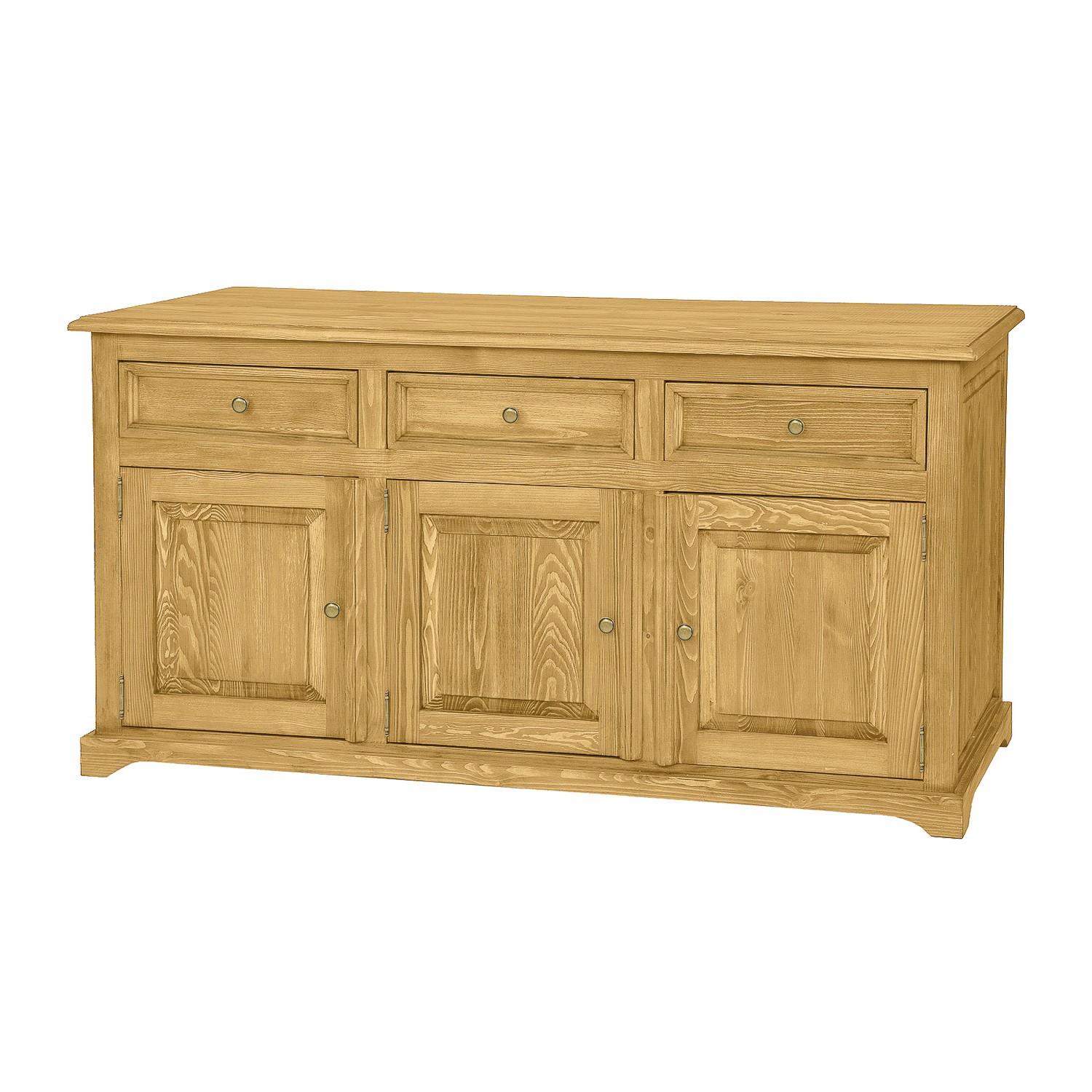 Pušinė komoda RUSTIKAL KD819 pušies rudo vaško imitacija