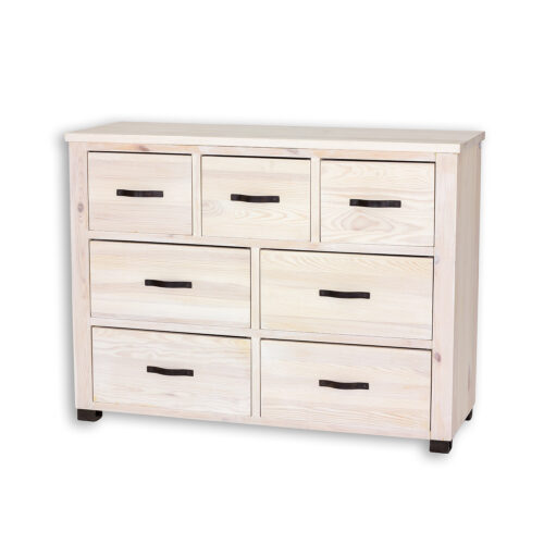 Pušinė komoda RUSTIKAL KD721 pušis, skaidrus vaškas