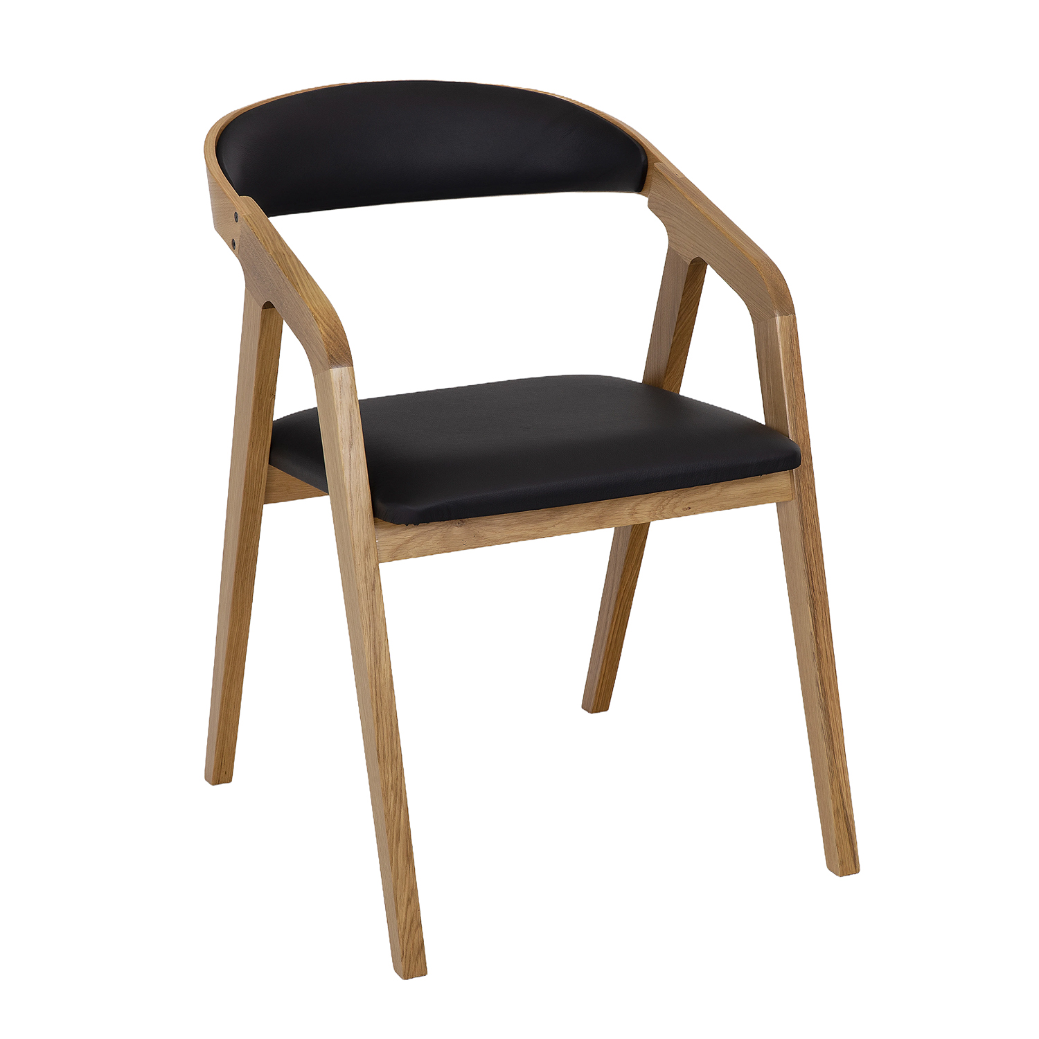 Ąžuolinė kėdė KT385 tamsaus ąžuolo