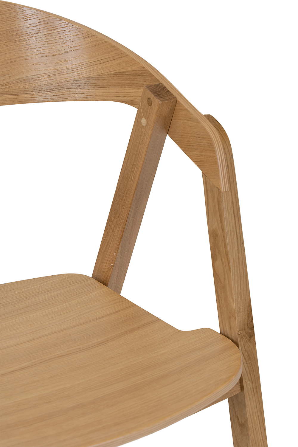 Ąžuolinė kėdė KT386 LITE medaus ąžuolo spalvos — изображение 5