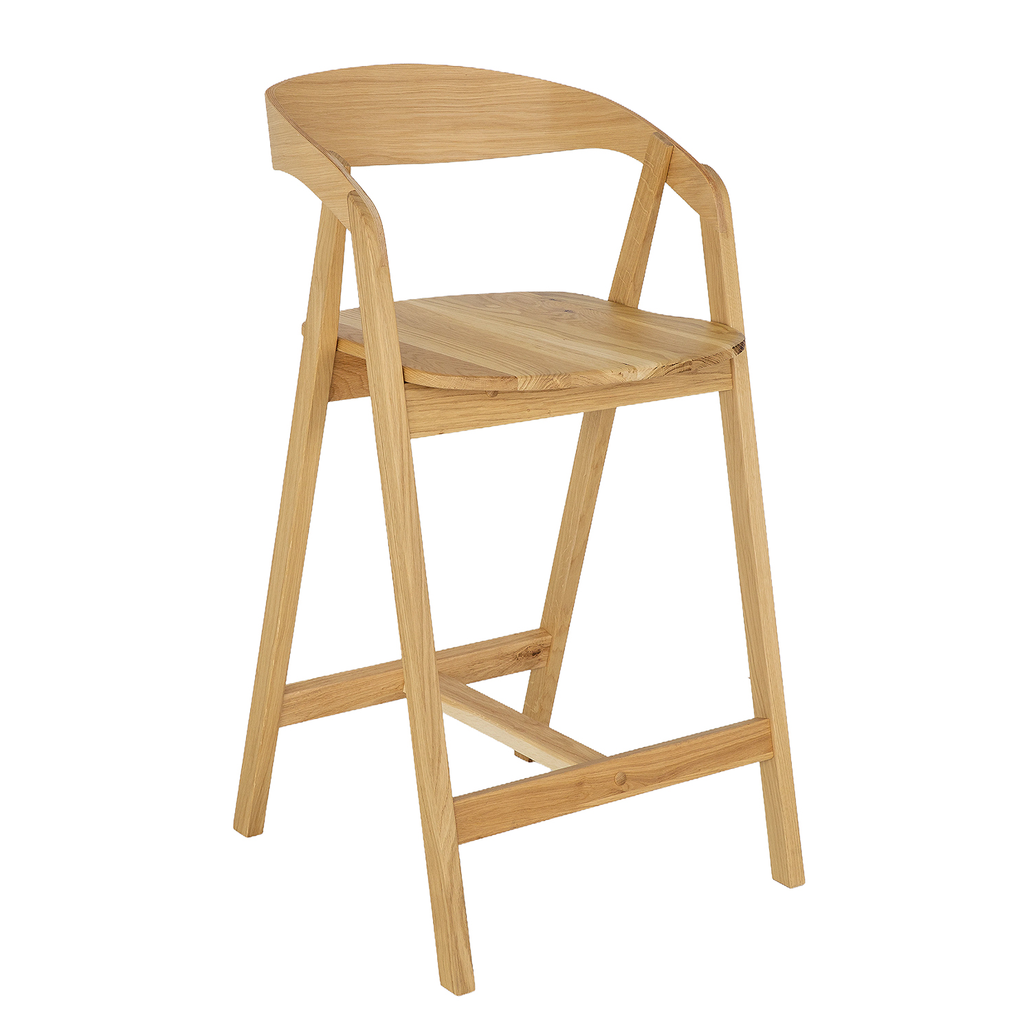 Ąžuolinė kėdė KT395 LITE tamsaus ąžuolo spalvos