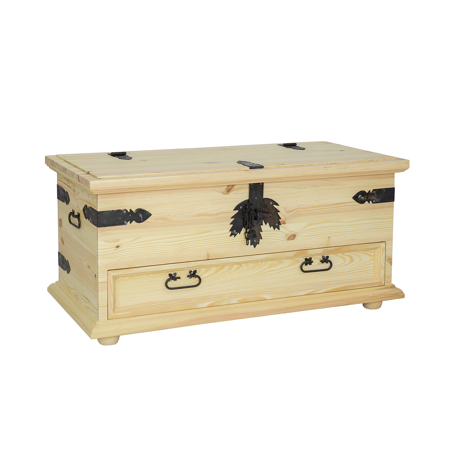 Pušinė komoda RUSTIKAL KS701 antikvarinė pušis balta — изображение 4